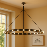 Vitoria Round Chandelier 72"